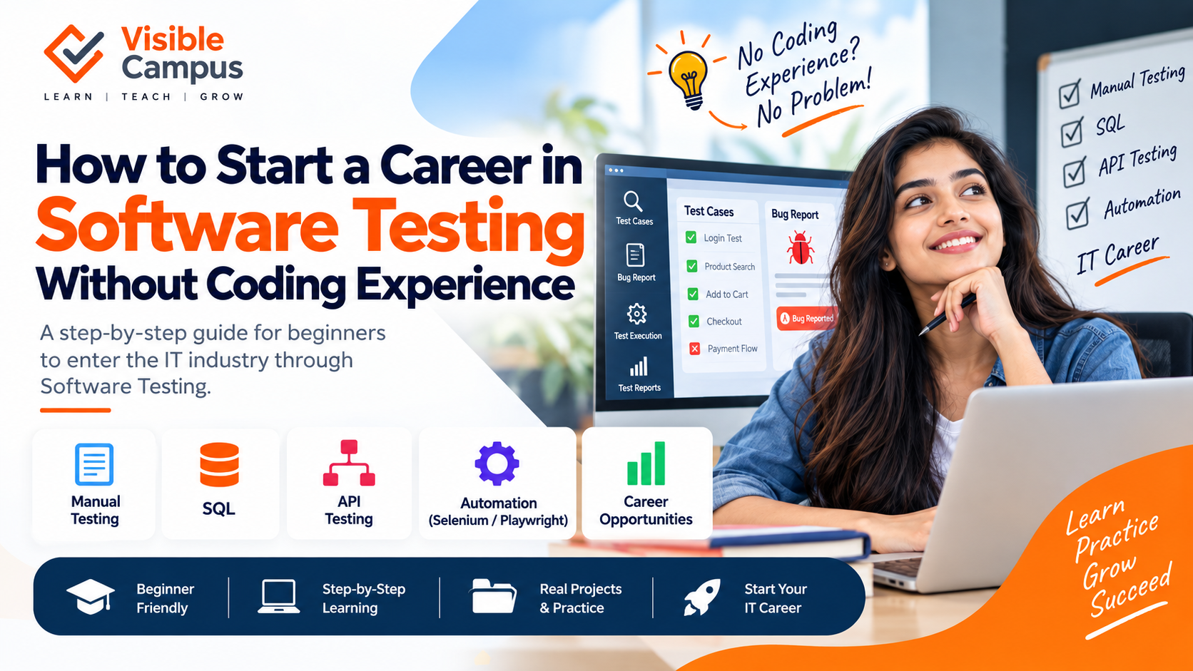 How to Start a Software Testing Career Without Coding — featured image