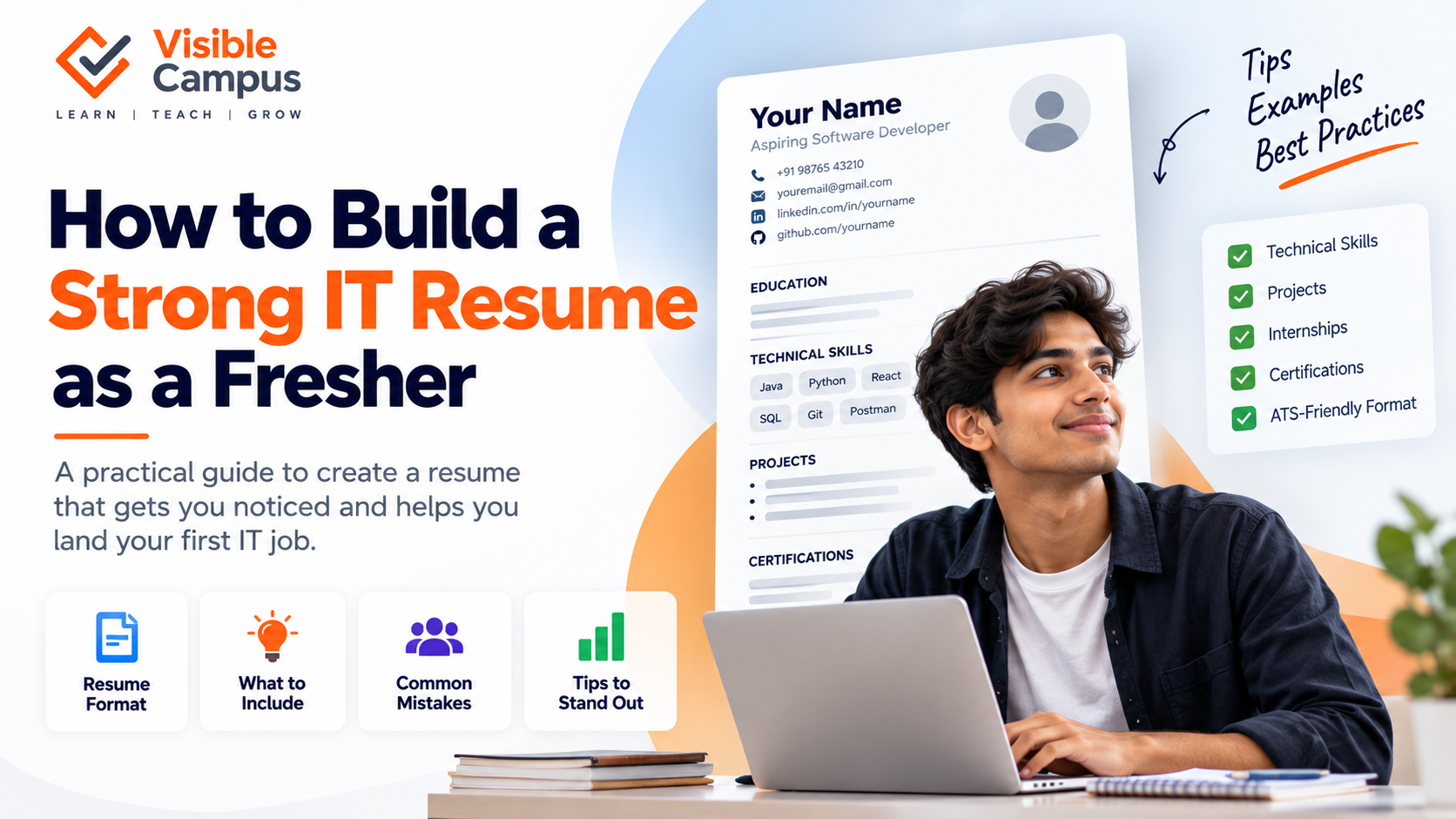 How to Build a Strong IT Resume as a Fresher — featured image